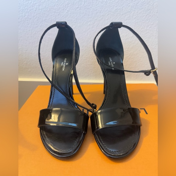 Authentic LV black heels size 37 (US 7) comes w/box and individual bags shown. - Picture 5 of 7